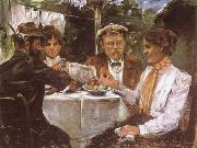 Lovis Corinth In Max Halbe-s Garden oil painting reproduction